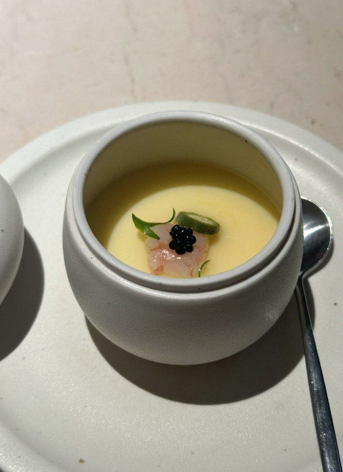 WOOARA Yeouido · a warm soup to finish the course
