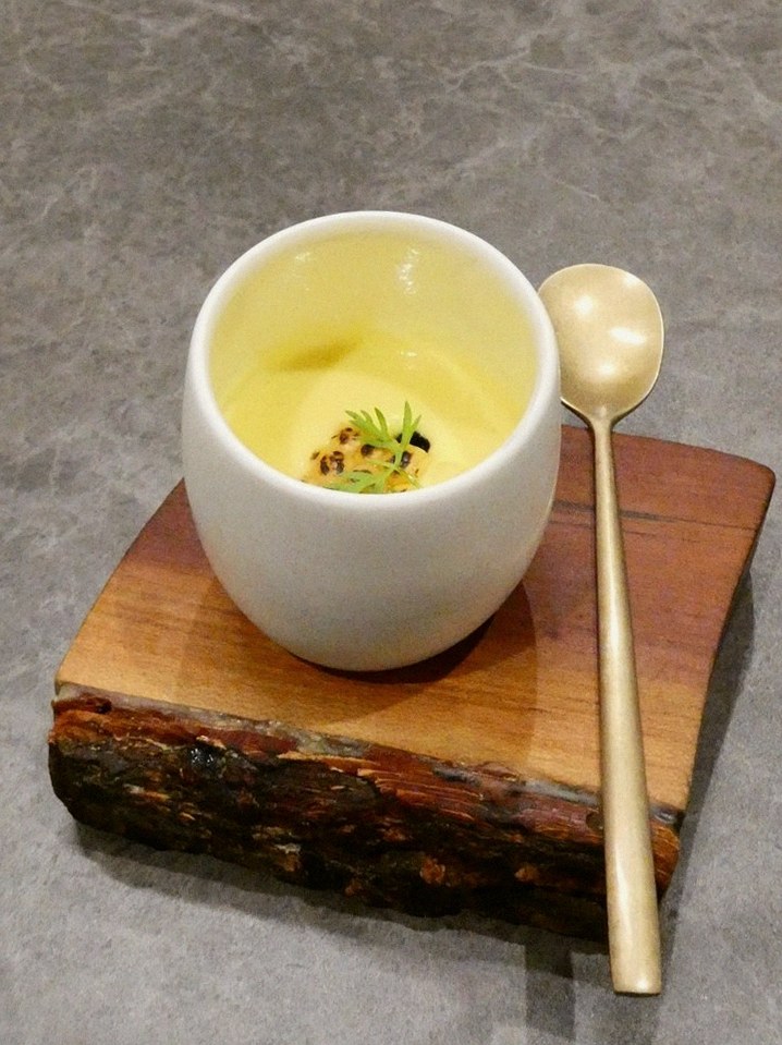 GOWOOGA Gwanghwamun · a warm soup to finish the course