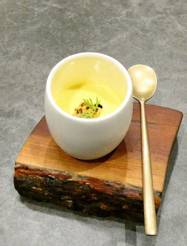 GOWOOGA Gwanghwamun · a warm soup to finish the course