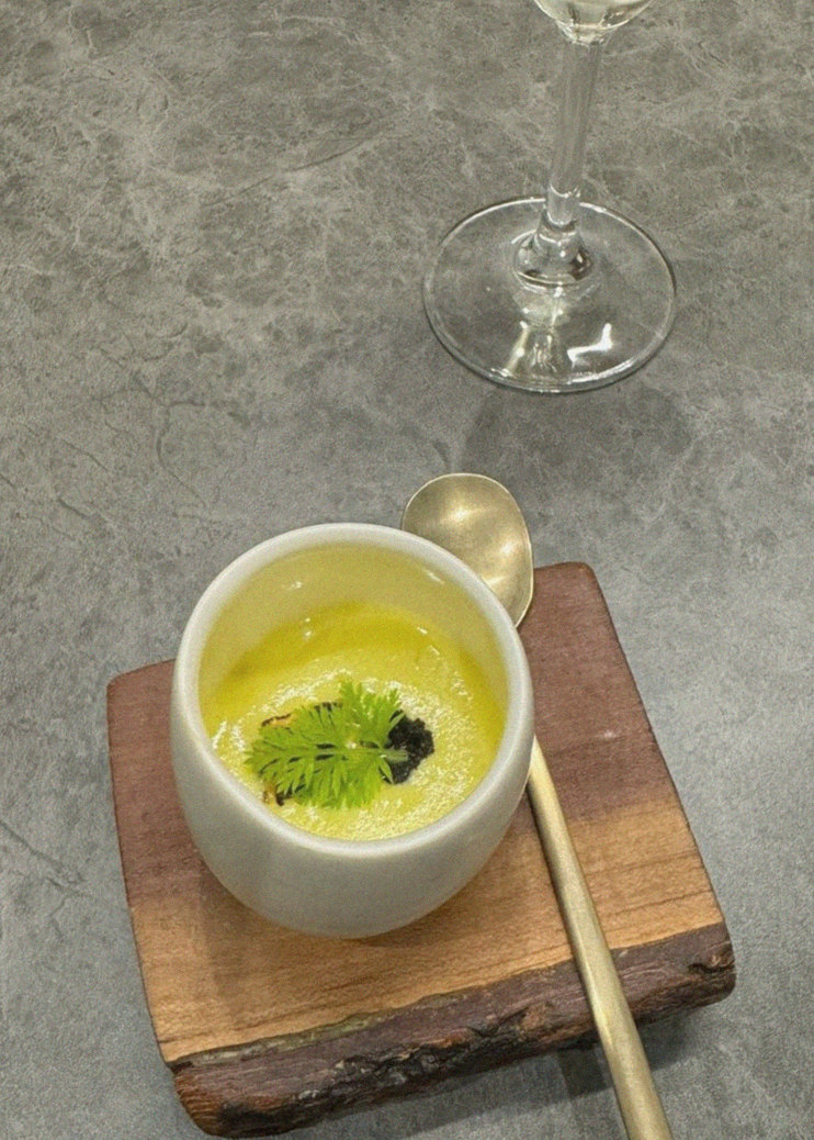 GOWOOGA Gwanghwamun · a warm soup to finish the course