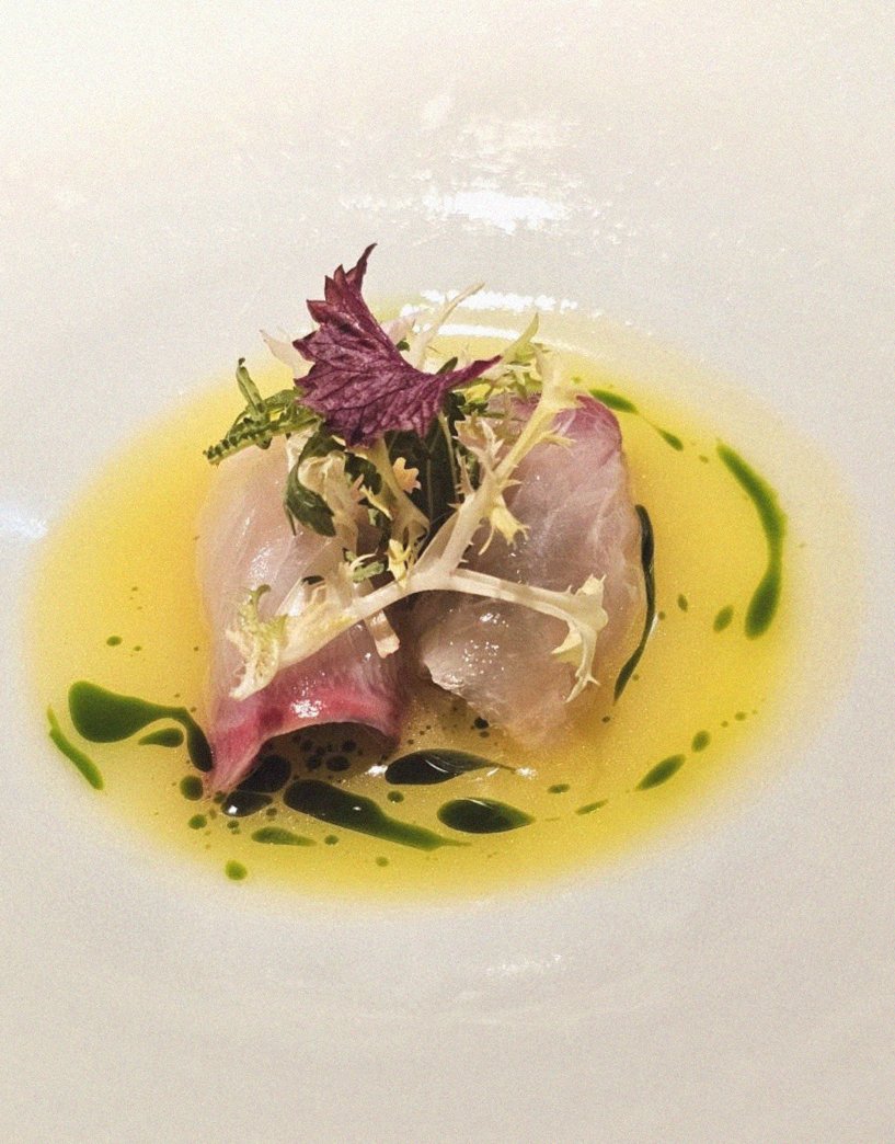 WOOARA Gwanghwamun · a plated course of Hanwoo beef