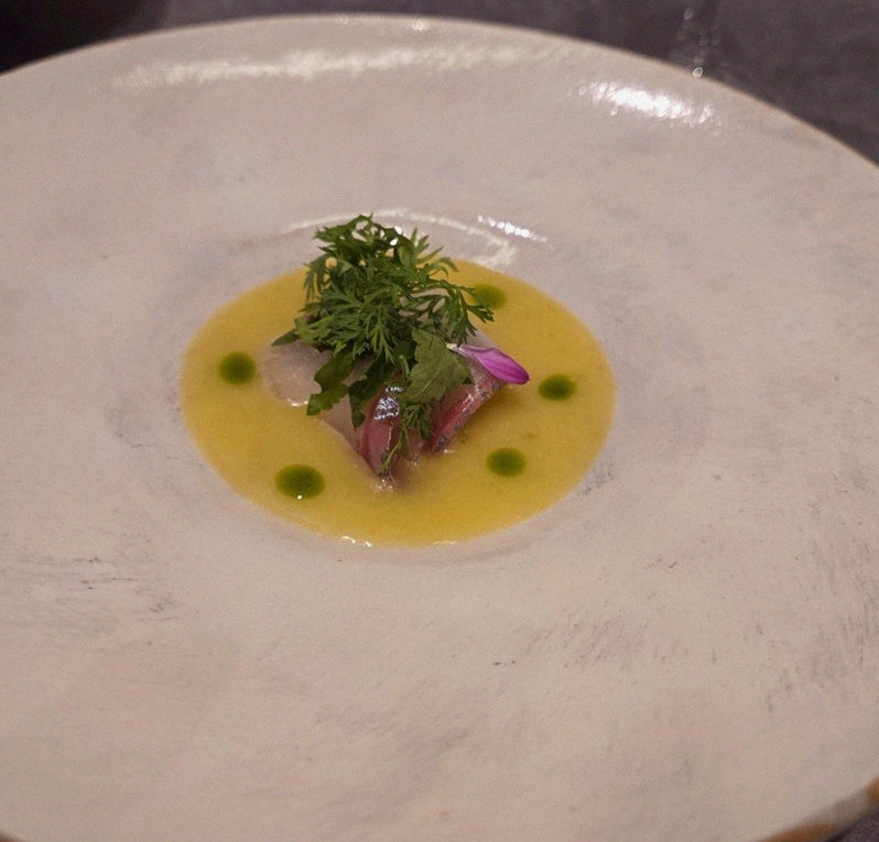 GOWOOGA Gangnam·Yeoksam · a plated course of Hanwoo beef