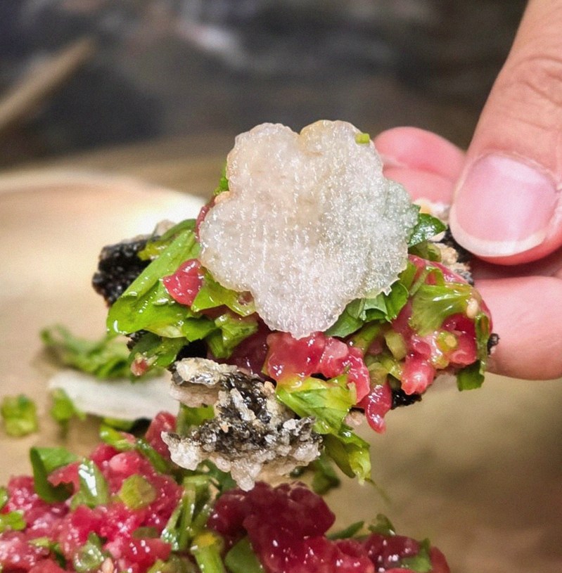 DAEBOJUNG City Hall · fresh Hanwoo beef tartare (yukhoe)
