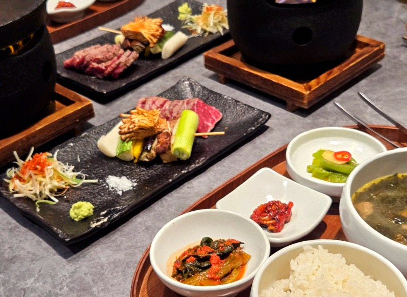 고우가 역삼점 강남 · 역삼 맛집추천 · 정갈하게 차려진 반찬과 곁들임 찬
