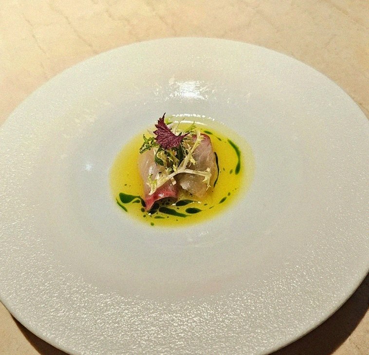 WOOARA Gwanghwamun · a plated course of Hanwoo beef