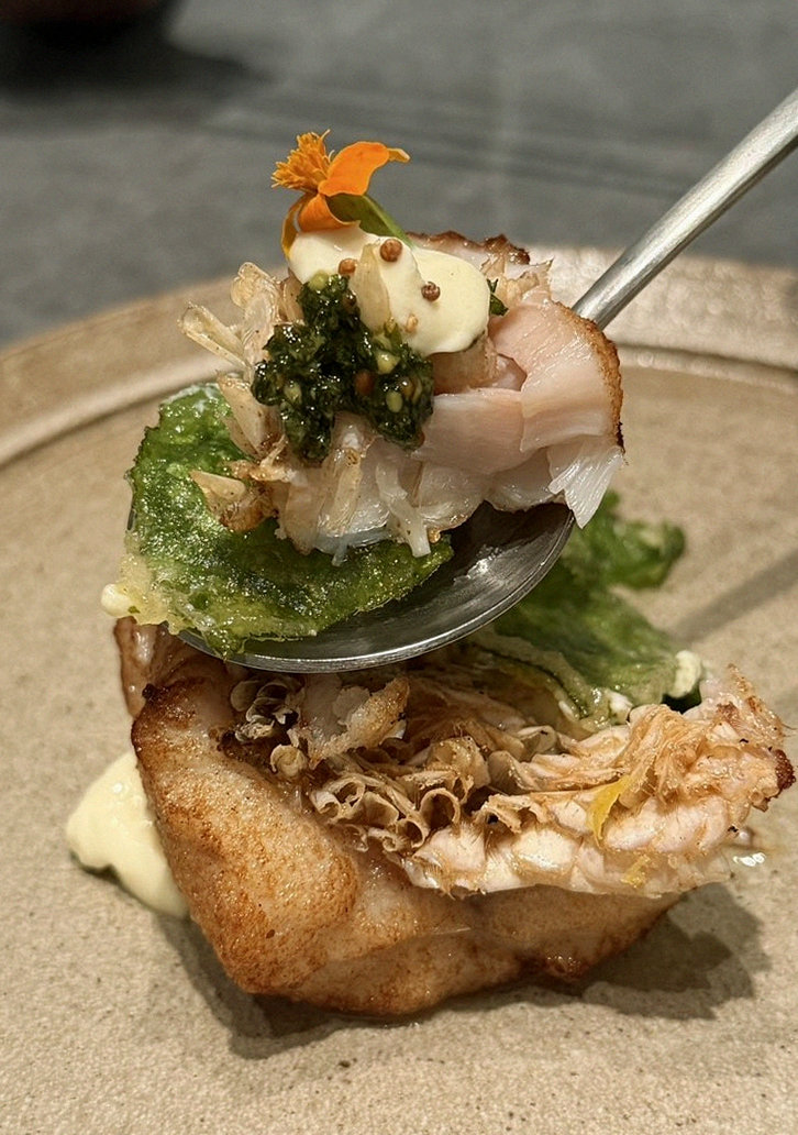 WOOHANA Yeouido · seafood course served alongside the beef