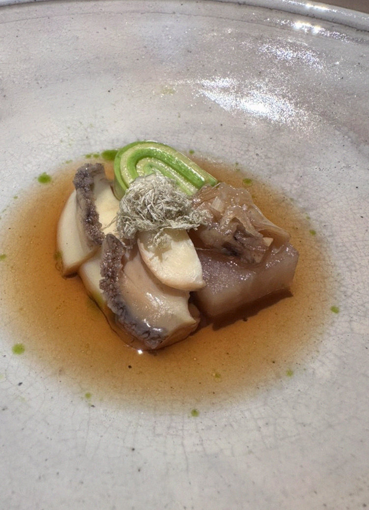 WOOARA Gwanghwamun · seafood course served alongside the beef