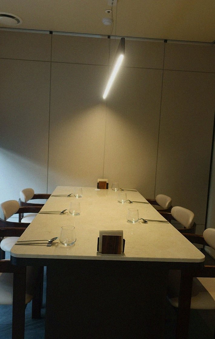 WOOARA Gwanghwamun · a private dining room — every table is a private room