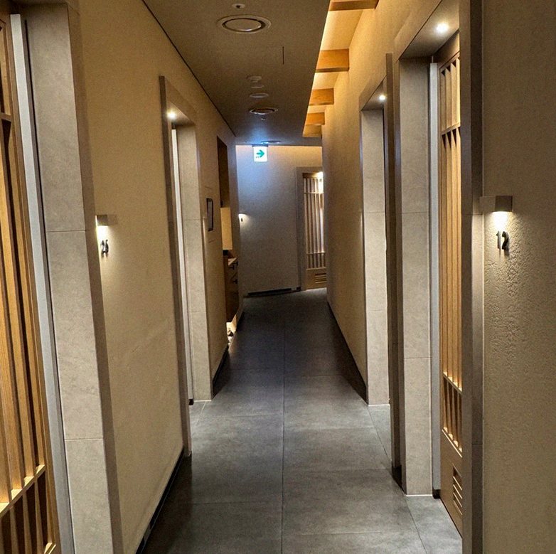 WOOARA Gwanghwamun · a private dining room — every table is a private room
