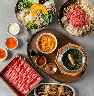 DAEBOJUNG Yeouido · assorted Korean side dishes (banchan)