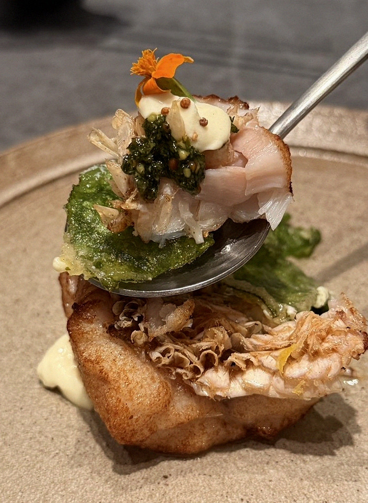 WOOHANA Yeouido · seafood course served alongside the beef