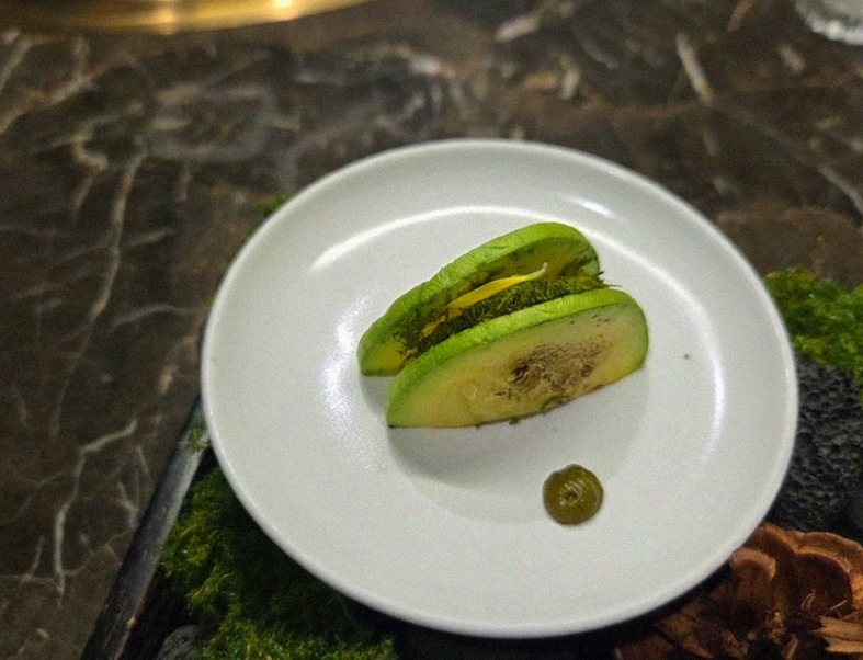 DAEBOJUNG Yeouido · a plated course of Hanwoo beef