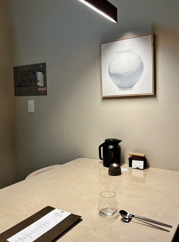 WOOARA Gwanghwamun · a private dining room — every table is a private room