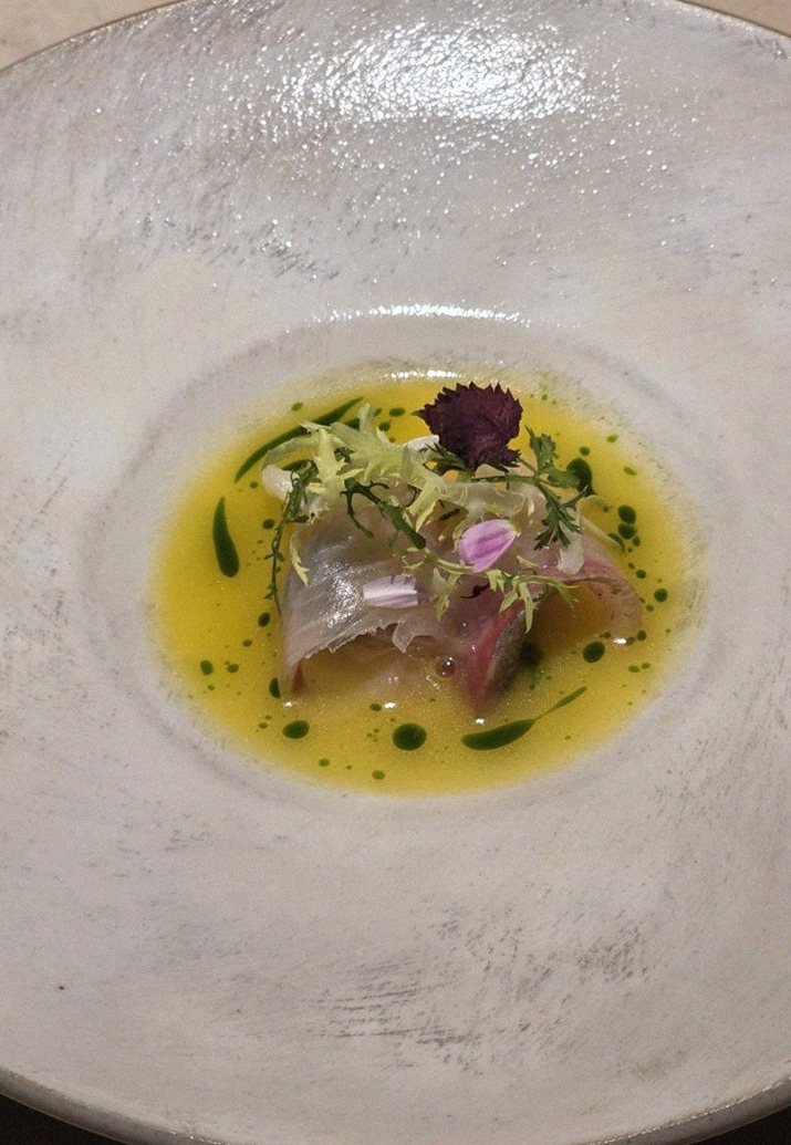 WOOARA Yeouido · a plated course of Hanwoo beef