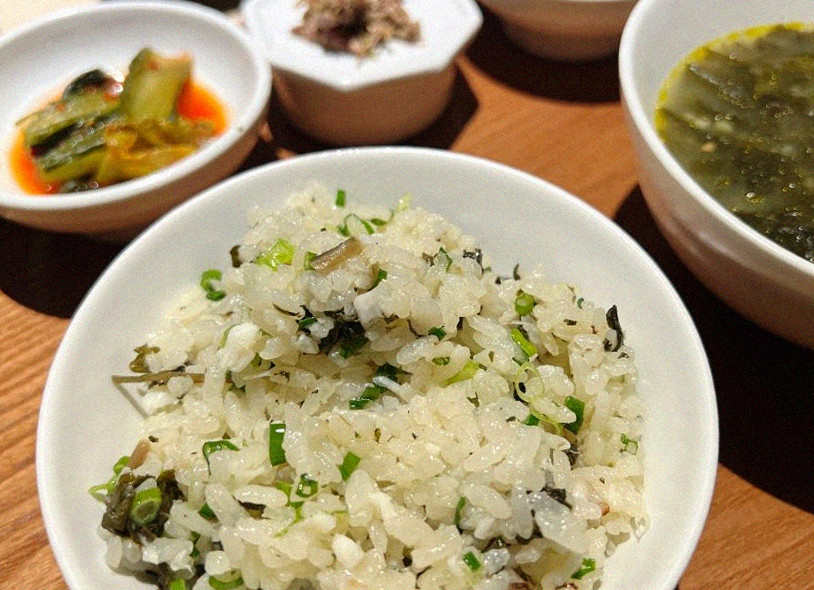 WOOARA Yeouido · the rice course with accompaniments