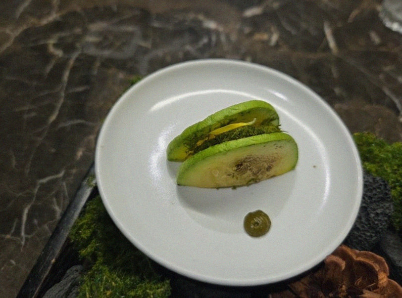 DAEBOJUNG Yeouido · a plated course of Hanwoo beef