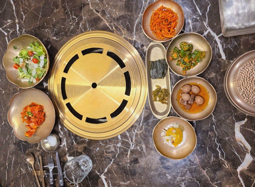 DAEBOJUNG City Hall · assorted Korean side dishes (banchan)