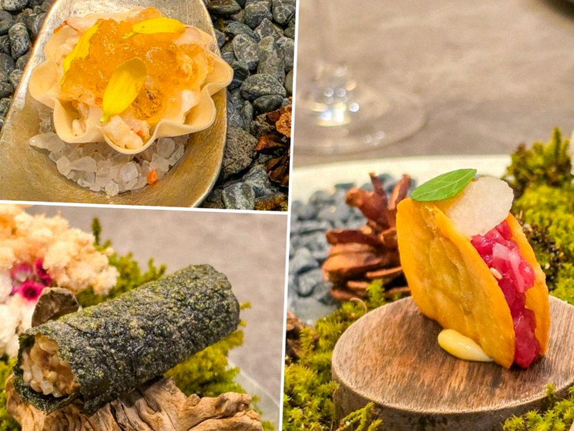 GOWOOGA Yeouido · seafood course served alongside the beef