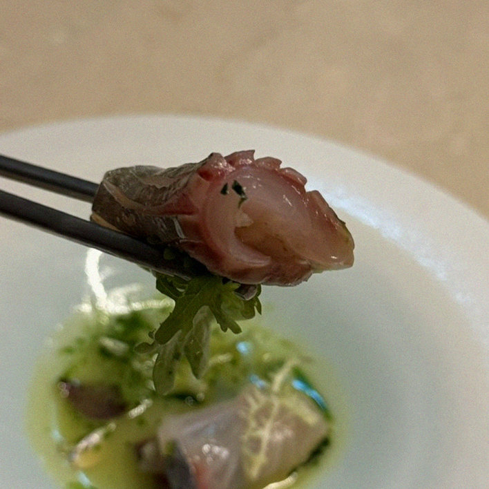 WOOARA Yeouido · a plated course of Hanwoo beef