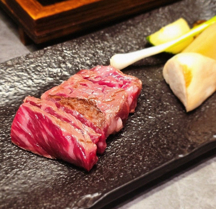 WOOHANA Yeouido · premium marbled Hanwoo beef presented before grilling