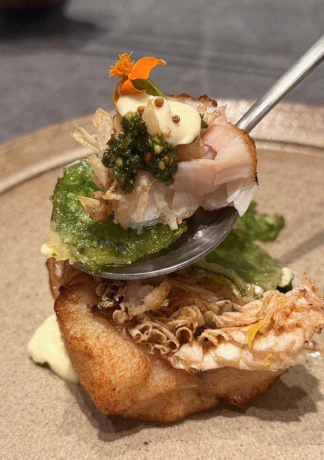 WOOHANA Yeouido · seafood course served alongside the beef