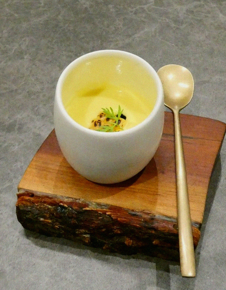 GOWOOGA Gwanghwamun · a warm soup to finish the course