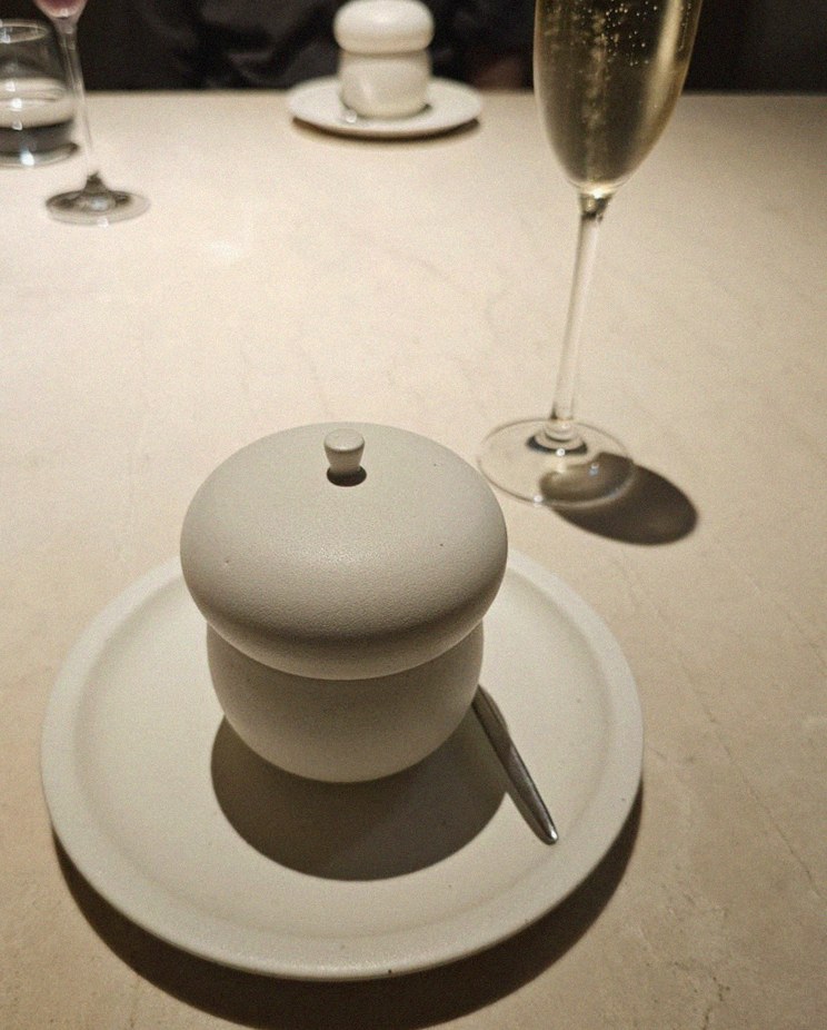 WOOARA Gwanghwamun · a plated course of Hanwoo beef