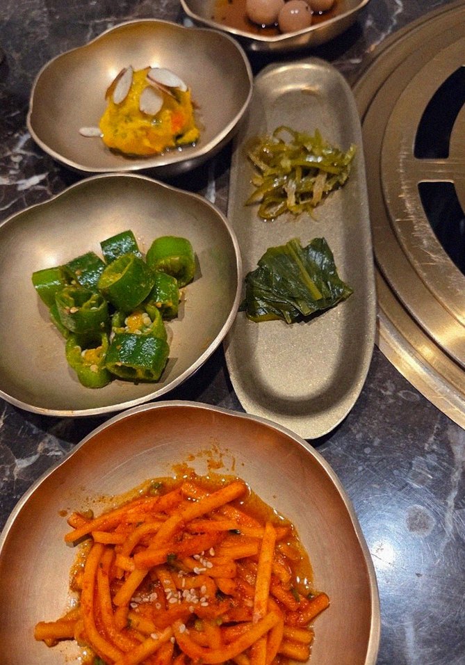 DAEBOJUNG City Hall · assorted Korean side dishes (banchan)