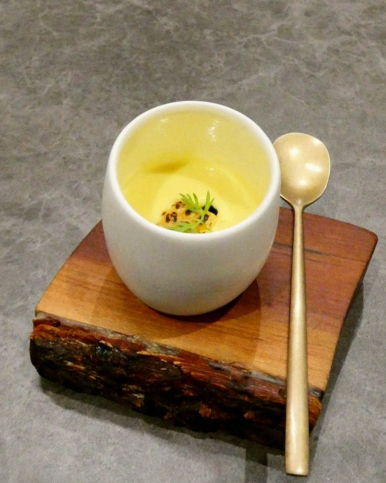GOWOOGA Gwanghwamun · a warm soup to finish the course