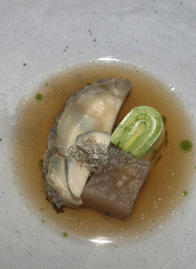 WOOARA Gwanghwamun · seafood course served alongside the beef