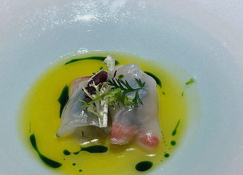 WOOARA Gwanghwamun · a plated course of Hanwoo beef