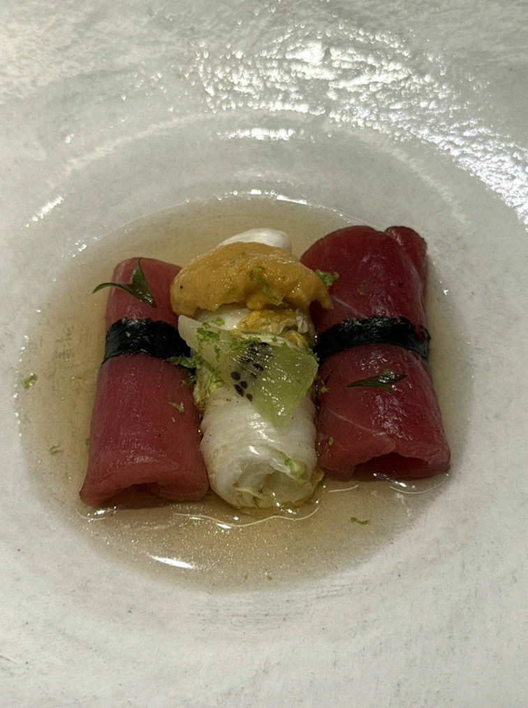 WOOHANA Yeouido · a plated course of Hanwoo beef