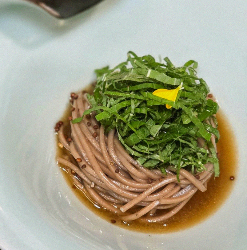DAEBOJUNG City Hall · a plated course of Hanwoo beef