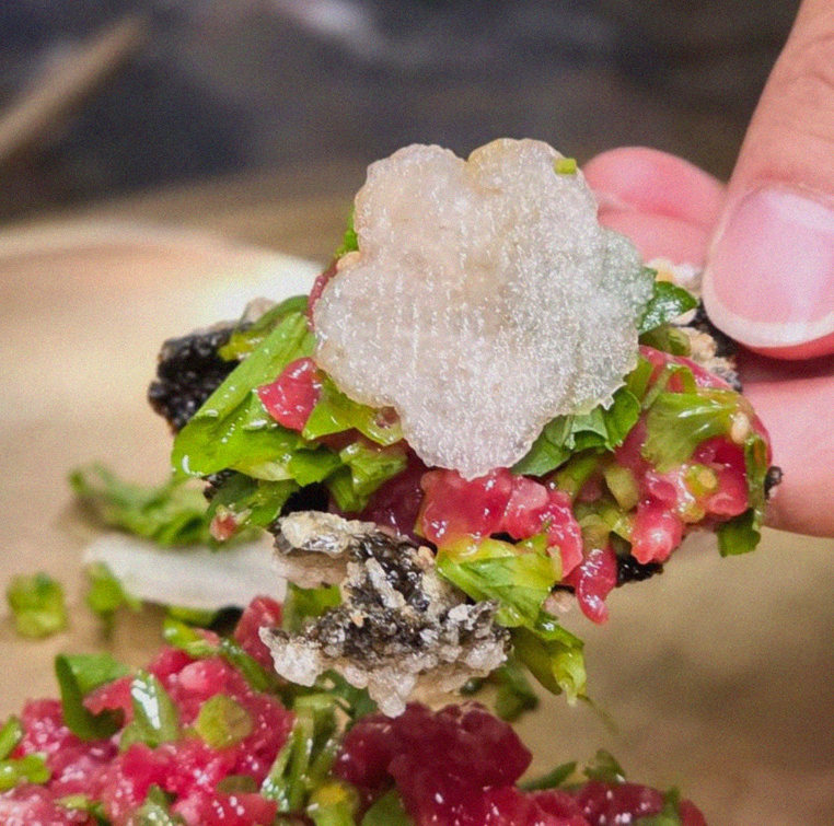 DAEBOJUNG City Hall · fresh Hanwoo beef tartare (yukhoe)