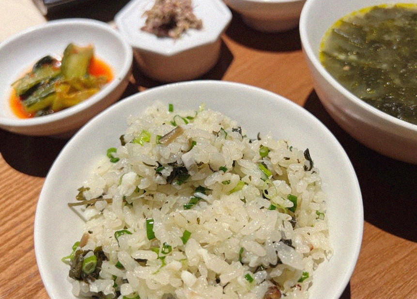 WOOARA Yeouido · the rice course with accompaniments