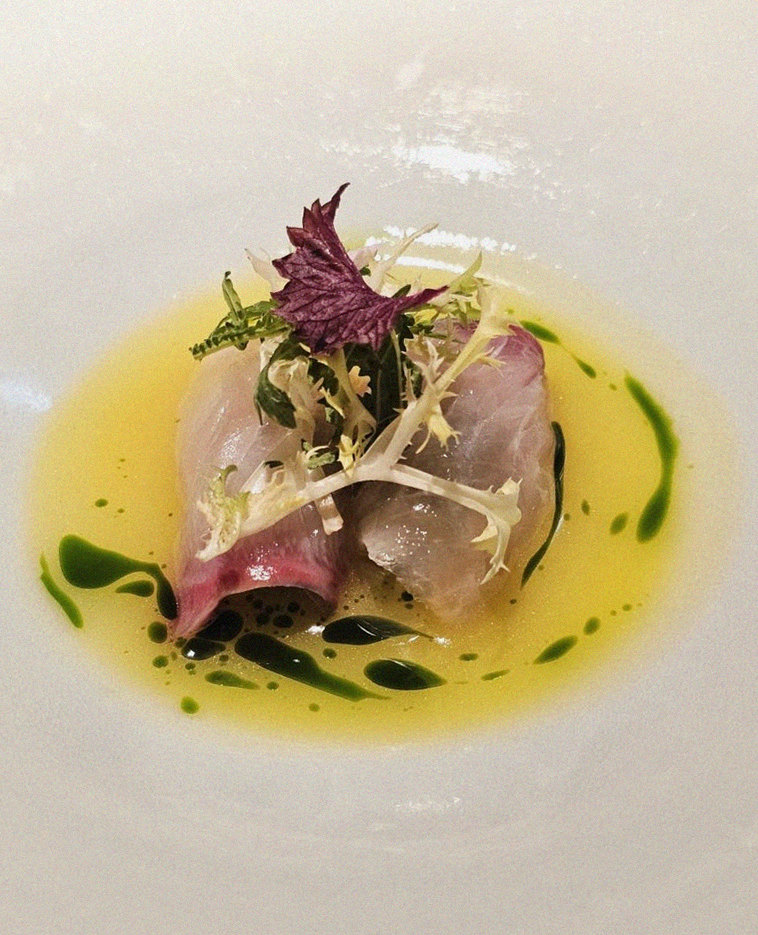WOOARA Yeouido · a plated course of Hanwoo beef