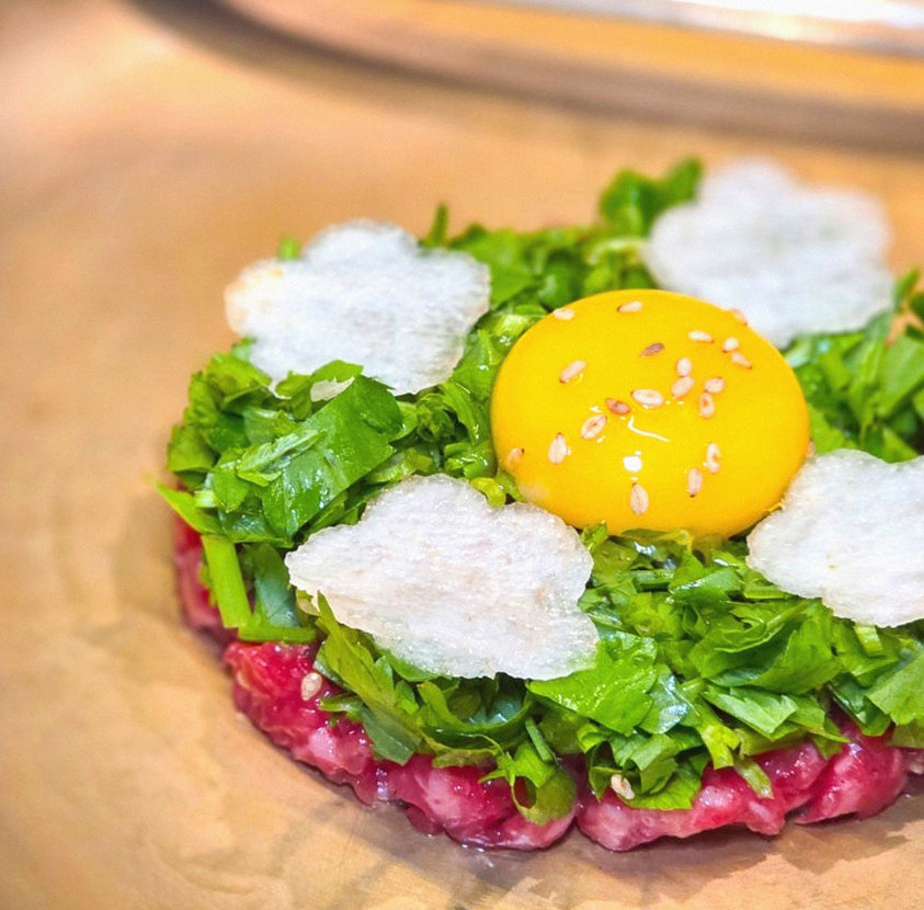 DAEBOJUNG Yeouido · fresh Hanwoo beef tartare (yukhoe)