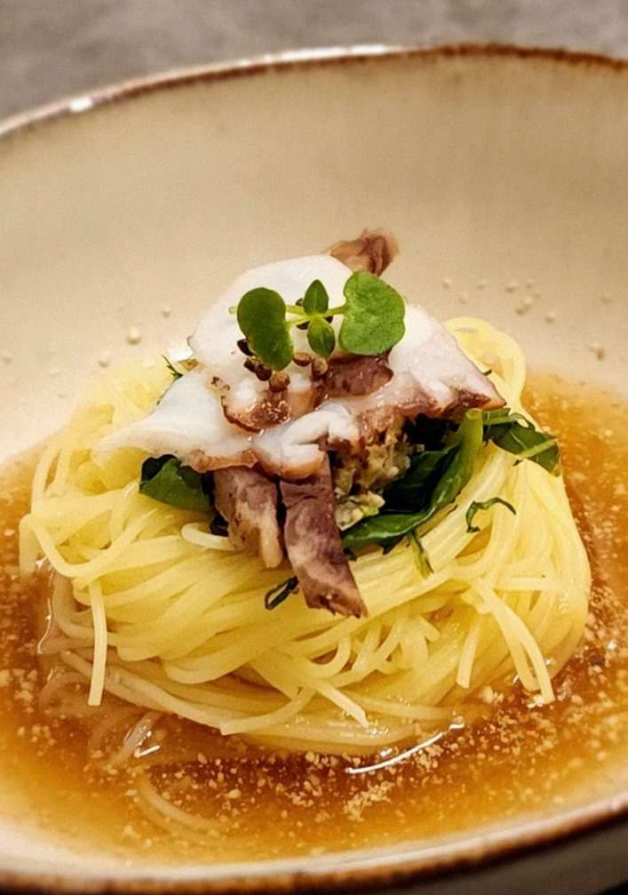 GOWOOGA Gwanghwamun · a plated course of Hanwoo beef