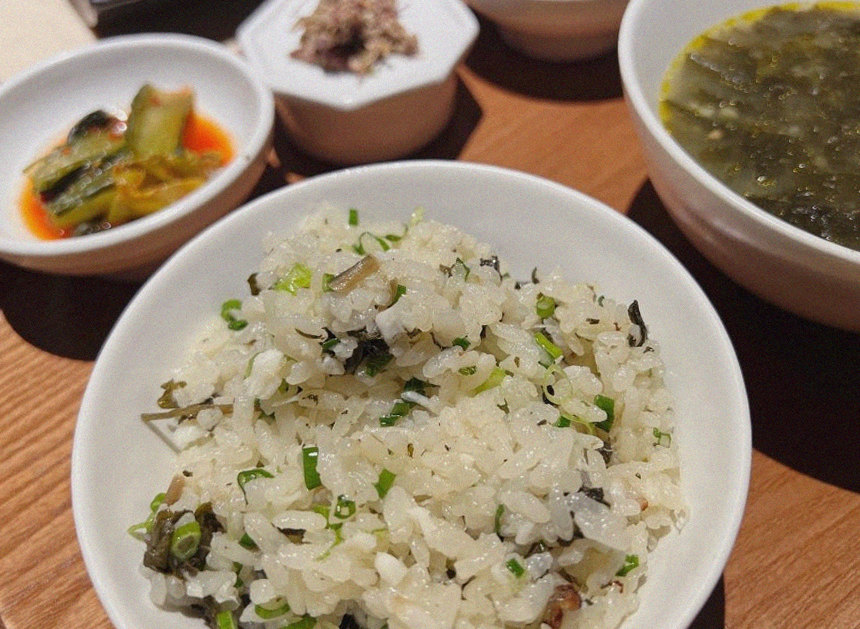 WOOARA Gwanghwamun · the rice course with accompaniments
