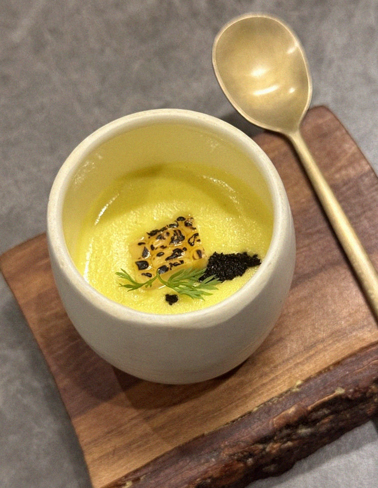 GOWOOGA Gwanghwamun · a warm soup to finish the course