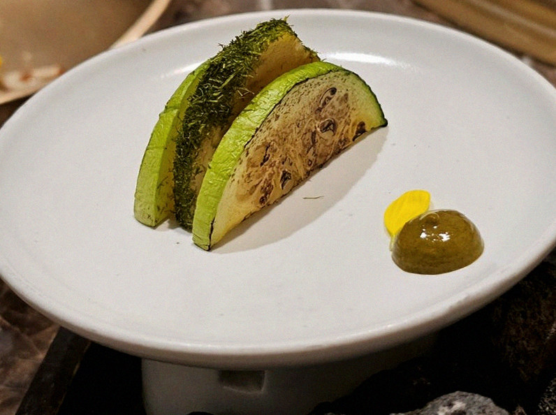DAEBOJUNG Yeouido · a plated course of Hanwoo beef