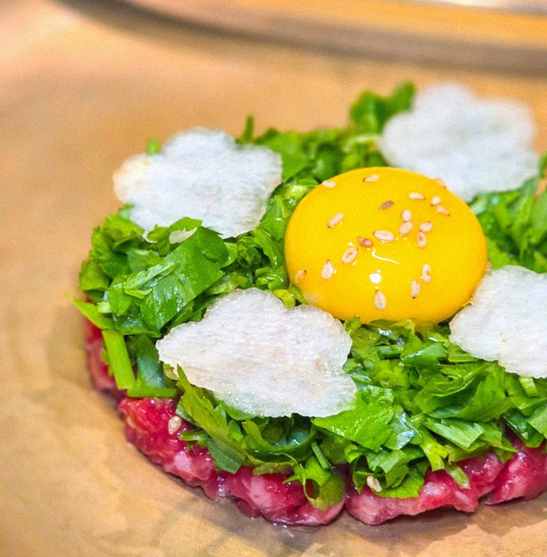 DAEBOJUNG Yeouido · fresh Hanwoo beef tartare (yukhoe)
