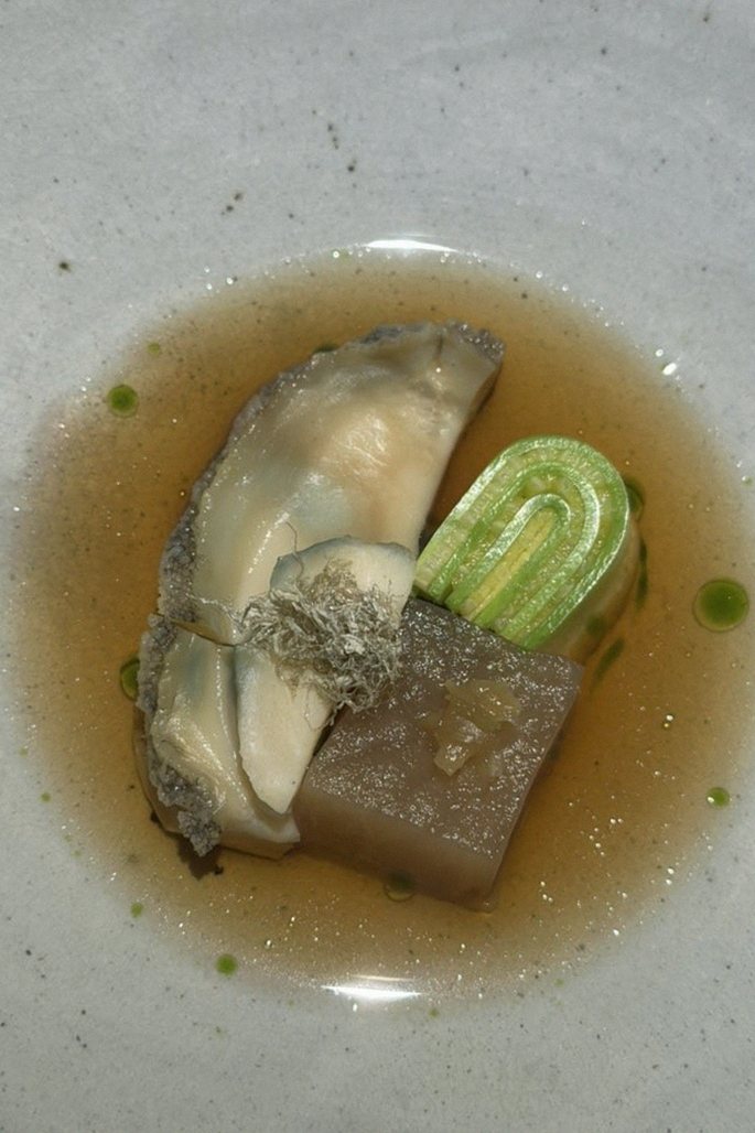 WOOARA Gwanghwamun · seafood course served alongside the beef