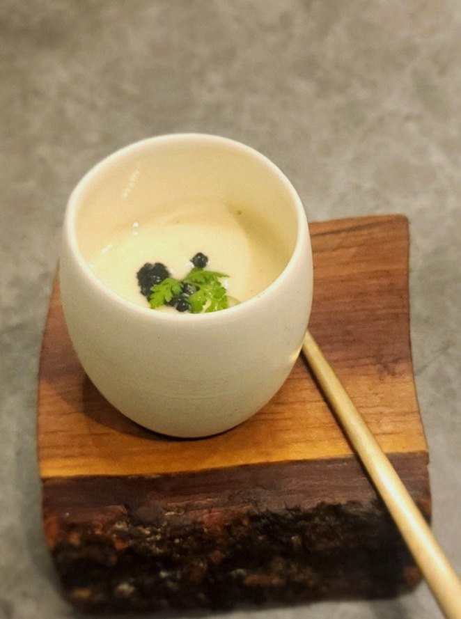 GOWOOGA Gwanghwamun · a warm soup to finish the course