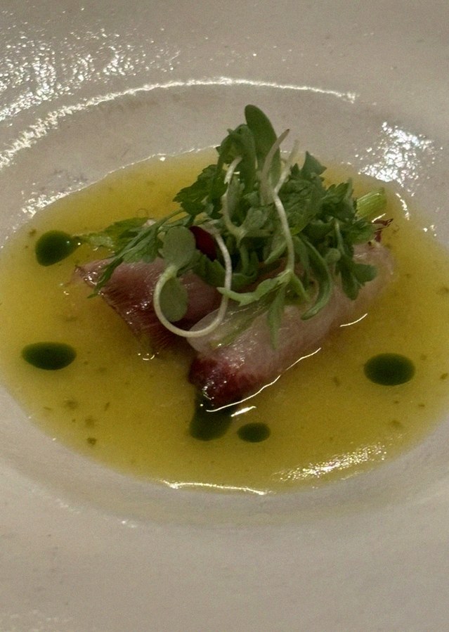 GOWOOGA Gangnam·Yeoksam · a plated course of Hanwoo beef