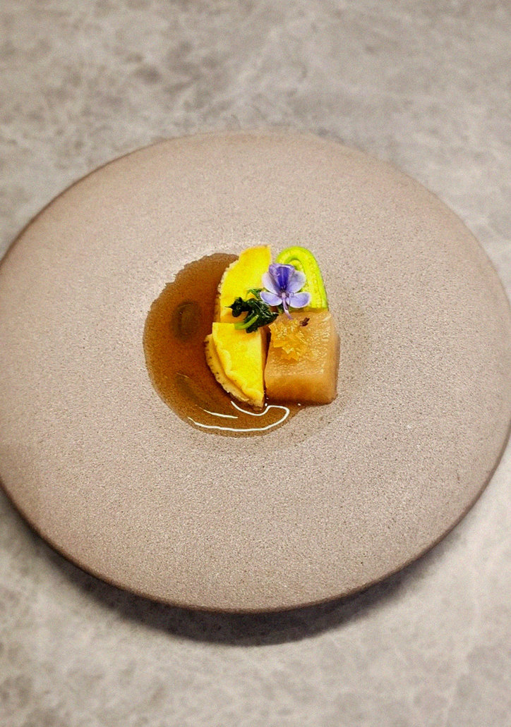 WOOHANA Yeouido · a plated course of Hanwoo beef