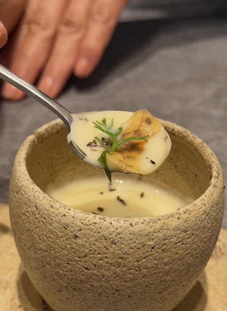 WOOHANA Yeouido · a plated course of Hanwoo beef