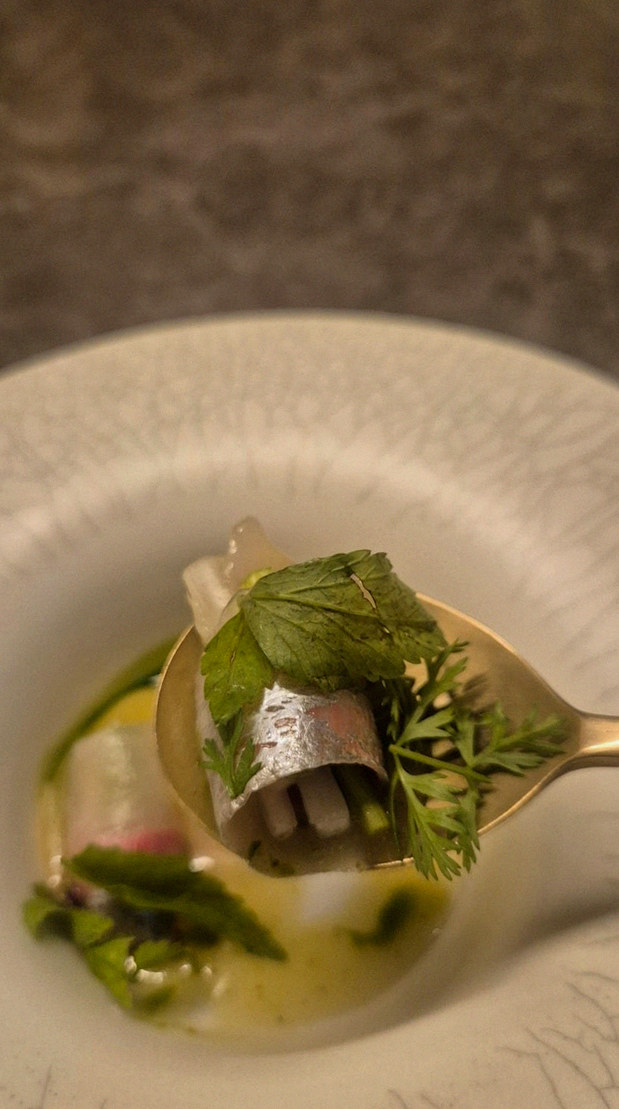 GOWOOGA Yeouido · a plated course of Hanwoo beef