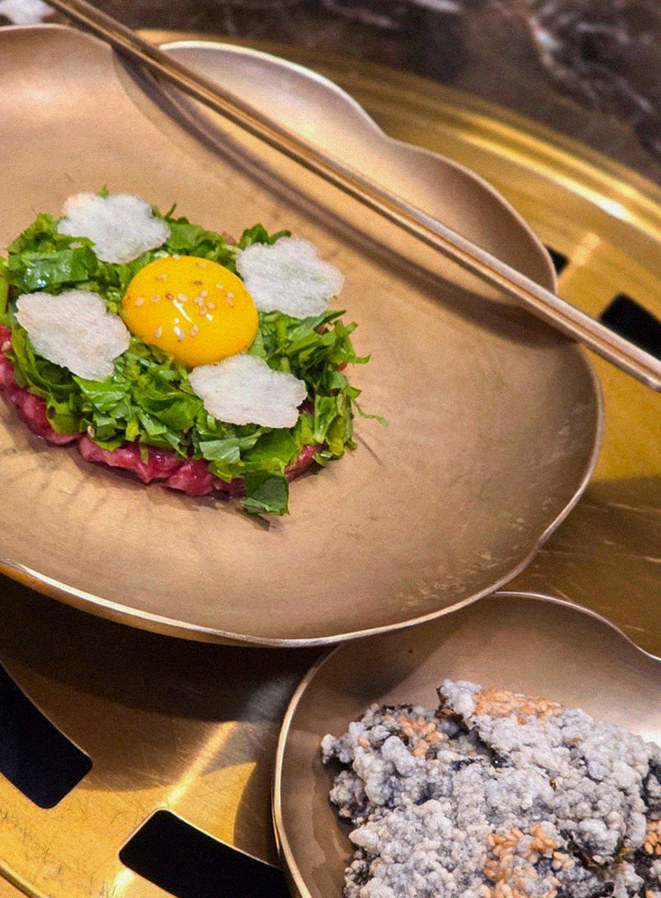 DAEBOJUNG Yeouido · fresh Hanwoo beef tartare (yukhoe)