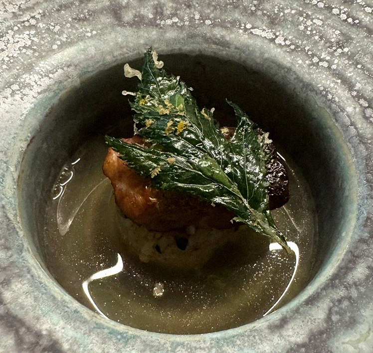 WOOARA Gwanghwamun · a plated course of Hanwoo beef